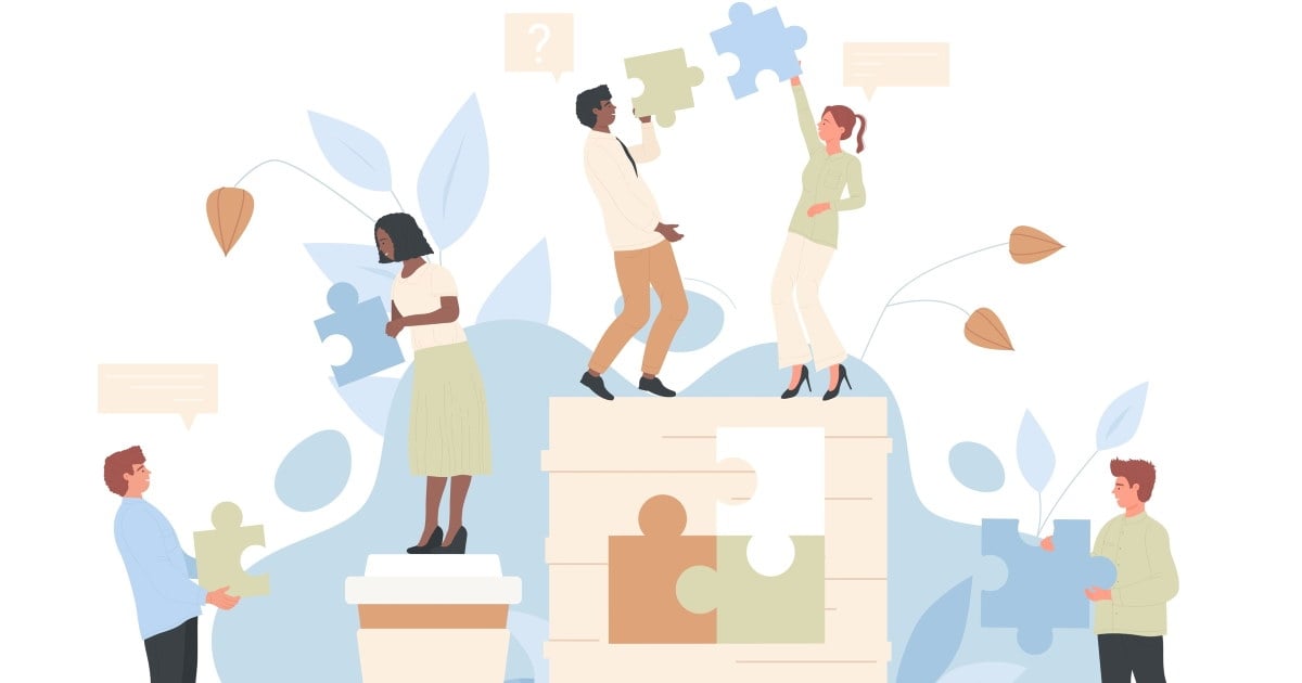 TEGNING MENNESKER MED PUSLESPILL