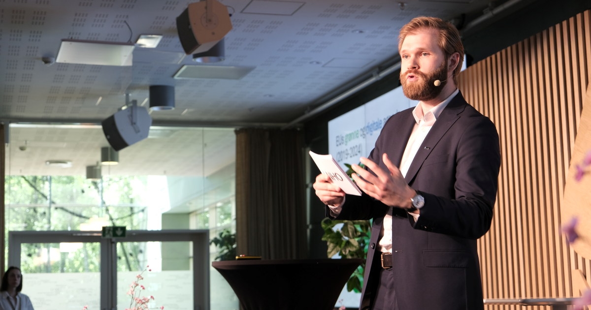 Rådgiver hos NHO Brussel, Christoffer Stenseth under Retail Summit 25.