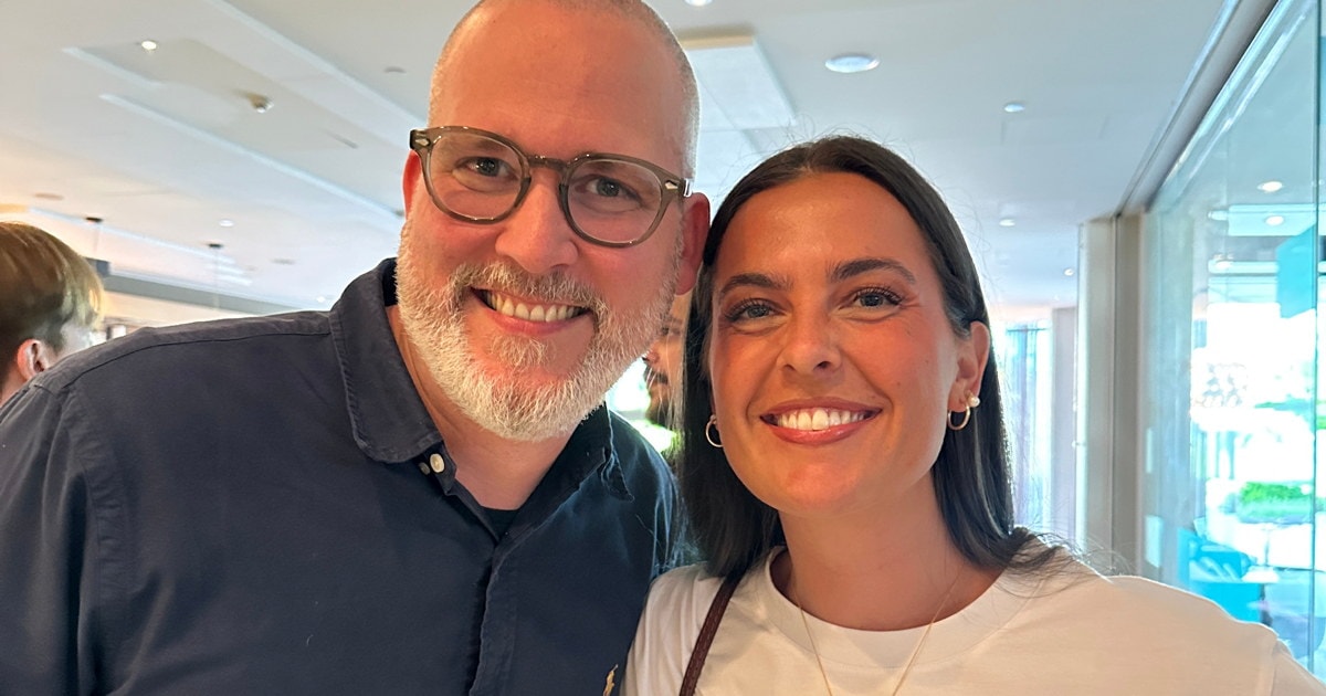 Thea Witzø Johannessen med hennes mentor Bernhard.