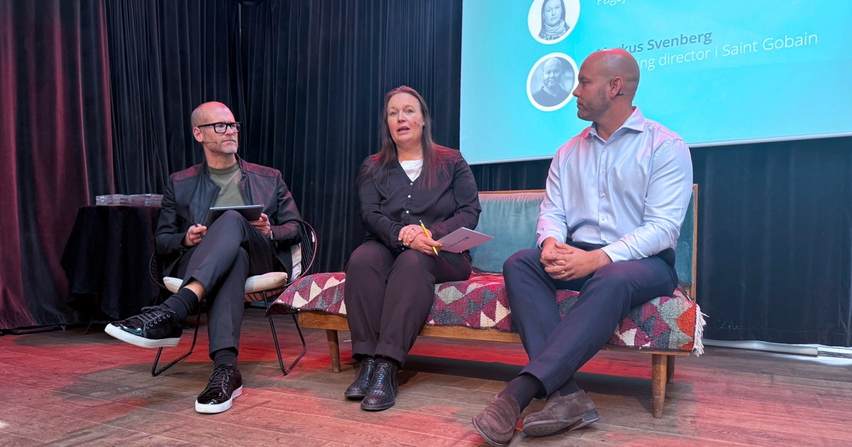 Hans Petter Stub, Ingeborg Malterud og Markus Svenberg. MAGNET Awards 2025. Smak deg frem tok sølv. Panelsamtale.
