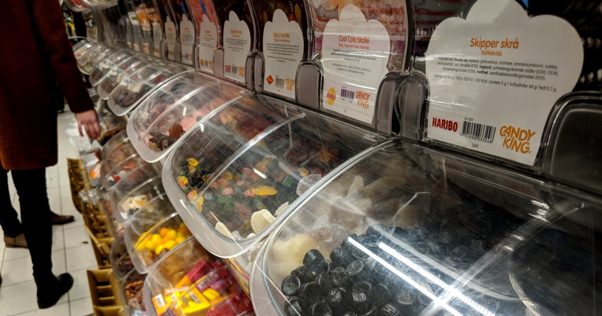 Godteri. Godis. Markedsføring mot barn.