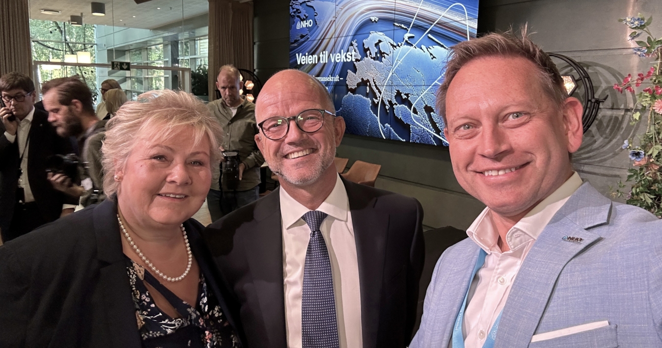 Fra venstre: Erna Solberg, Ole Erik Almlid og Vegard Einan.