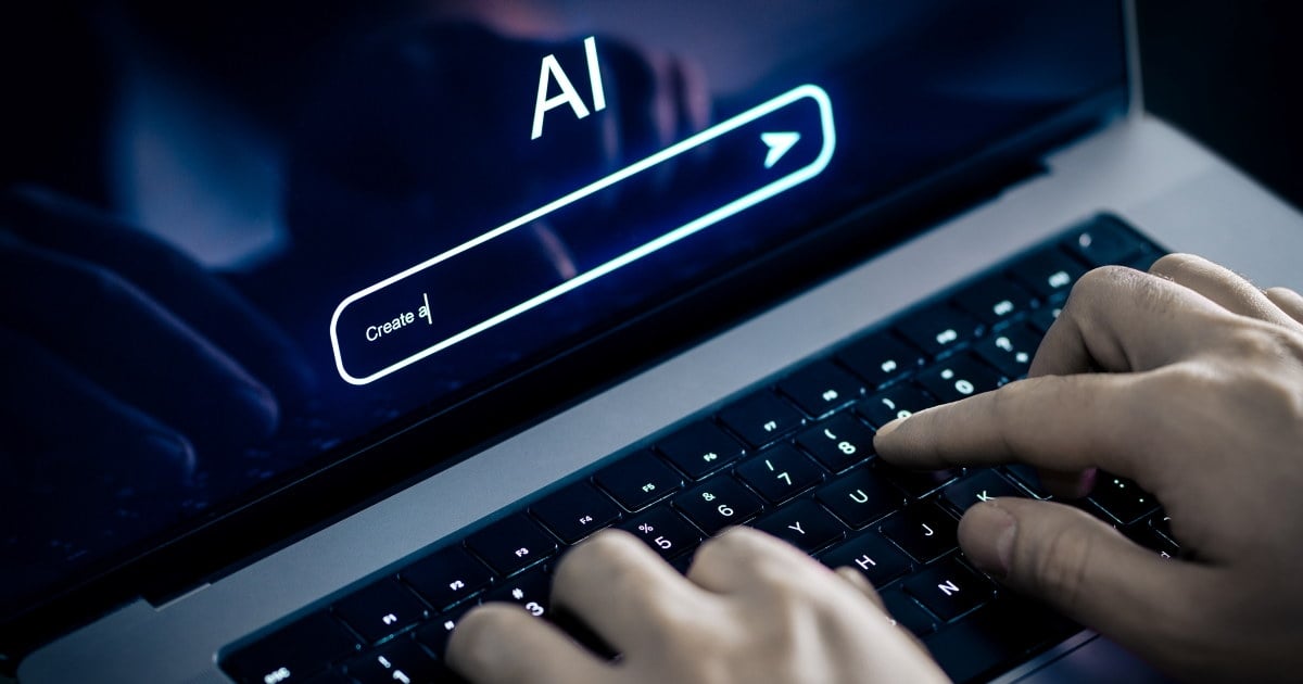 Tastatur skjem med teksten AI