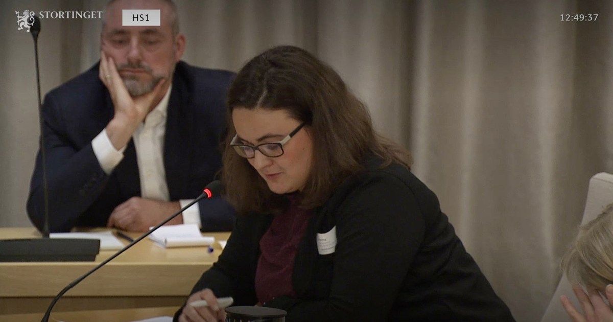 Fra dagens høring i Finanskomiteen: Bénédicte Røer, fagleder næringspolitikk og myndighetskontakt i NHO Service og Handel