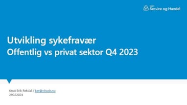 plakat sykefravær